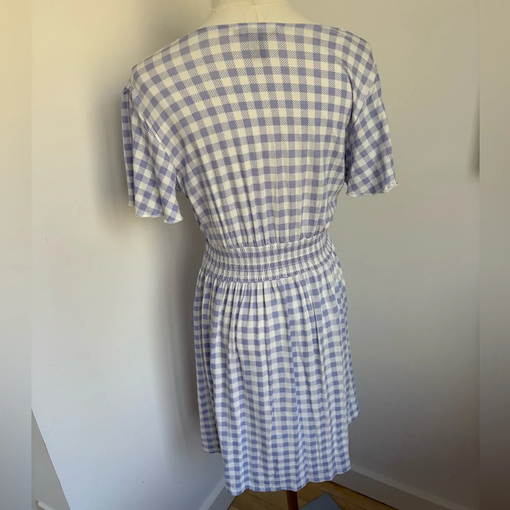 Forever 21 Blue Gingham Women's Dress - Picture 3 of 6